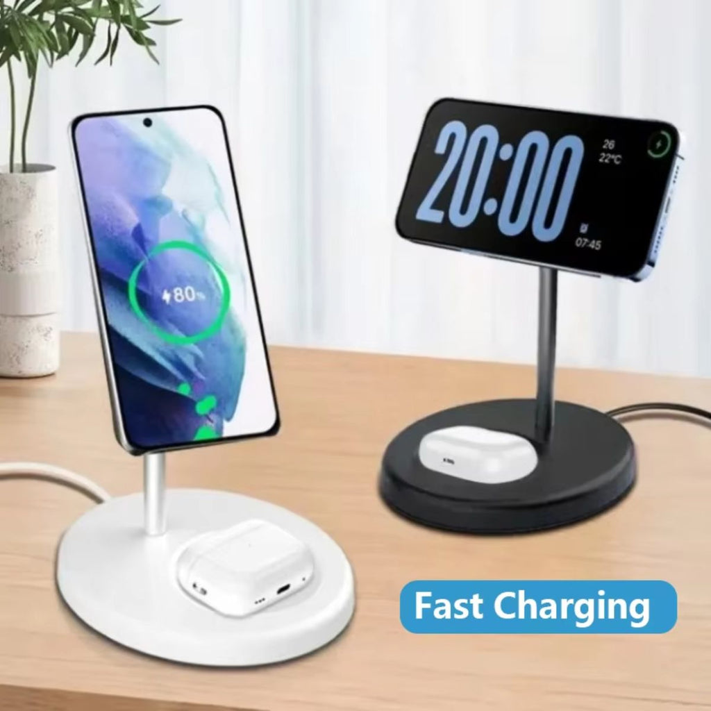 2-in-1 Magnetic Wireless Charging Station