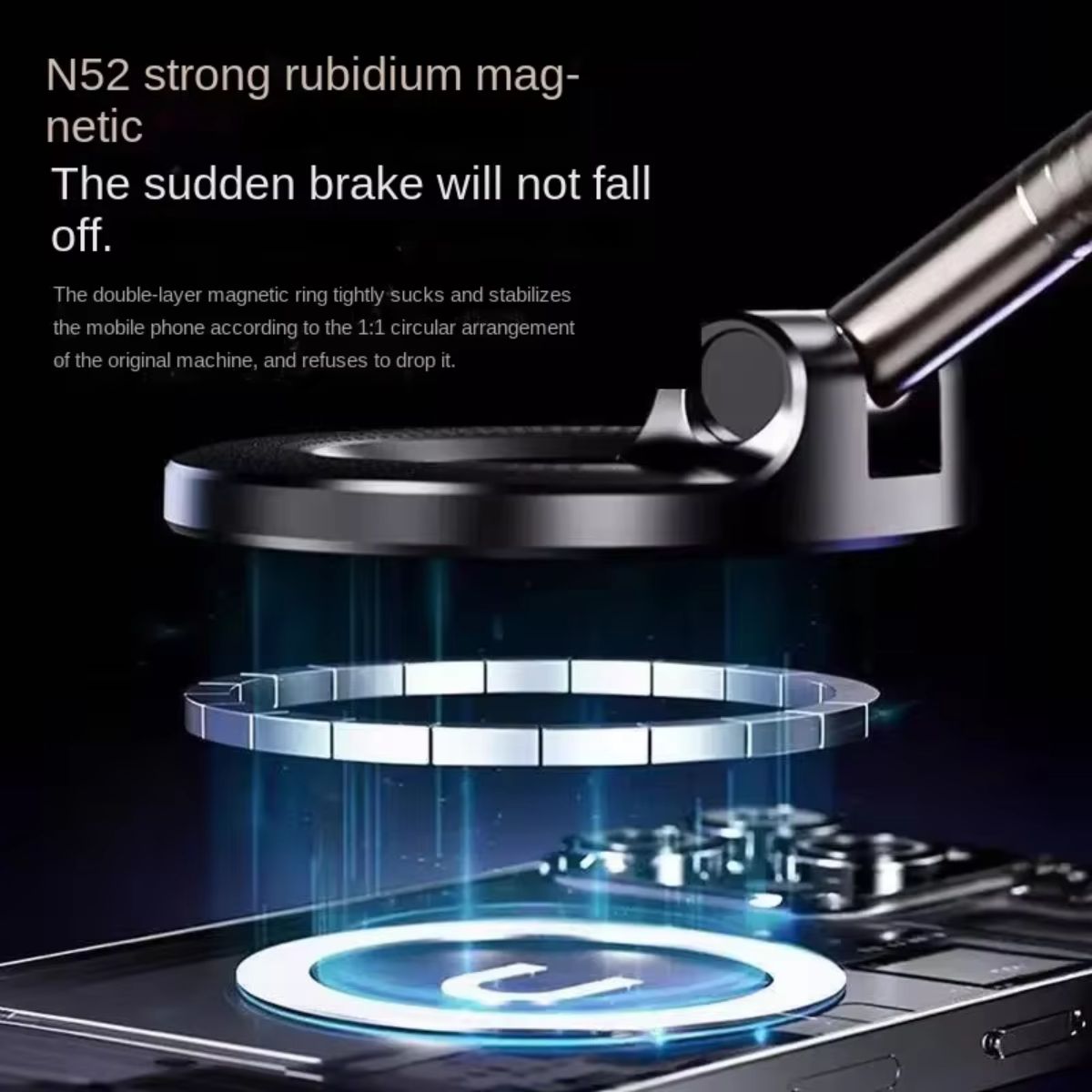 Magnetic Foldable Car Phone Holder